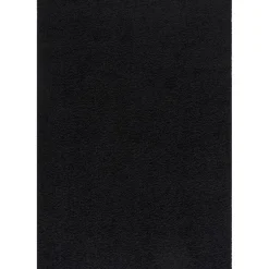 Loca Shaggy Vloerkleed – Modern Uni Effen – Zwart Hoogpolig & Zacht - 160x230 CM