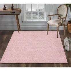 Loca Shaggy Vloerkleed – Modern Uni Effen – Roze Hoogpolig & Zacht - 140x200 CM