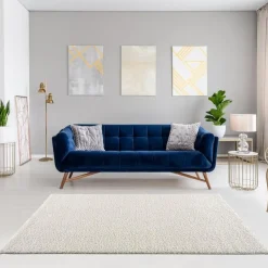 Loca Shaggy Vloerkleed Creme Hoogpolig - 240x340 CM