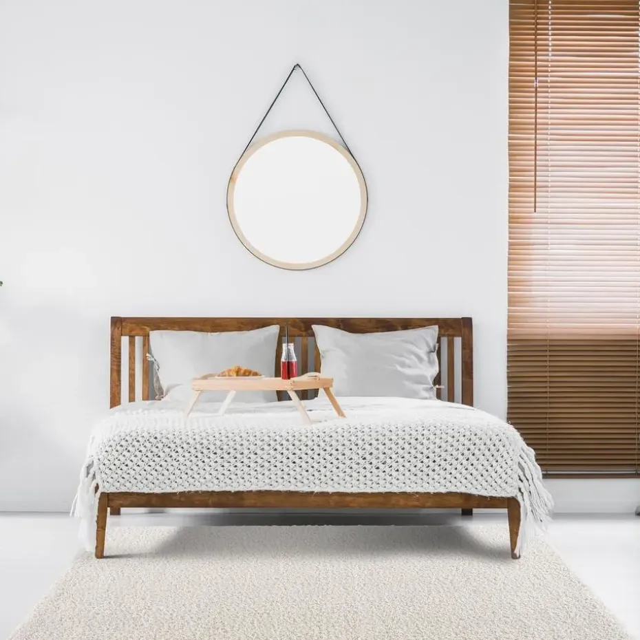 Loca Shaggy Vloerkleed Creme Hoogpolig - 240x340 CM