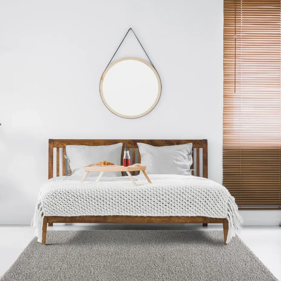 Loca Shaggy Vloerkleed Lichtgrijs Hoogpolig - 200x290 CM