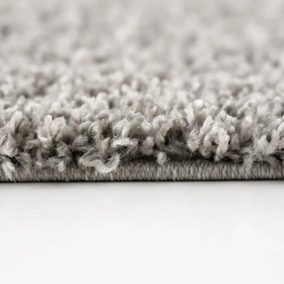 Loca Shaggy Vloerkleed Lichtgrijs Hoogpolig - 200x290 CM