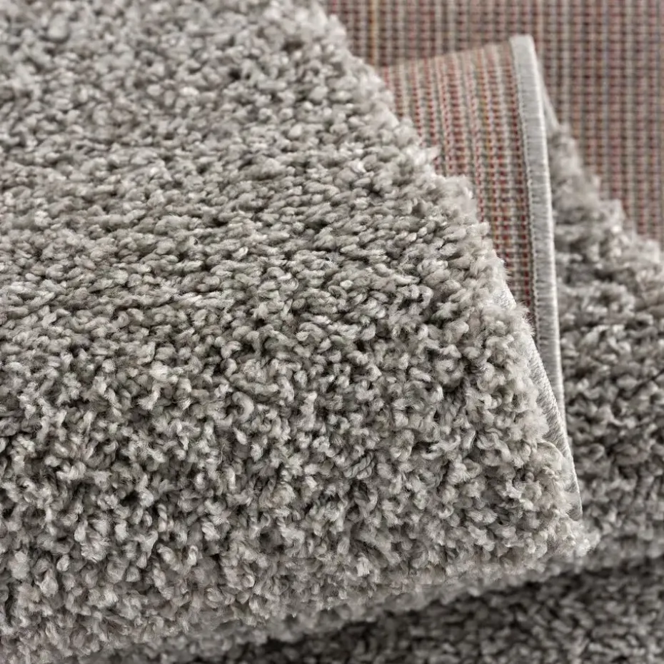 Loca Shaggy Vloerkleed Lichtgrijs Hoogpolig - 200x290 CM