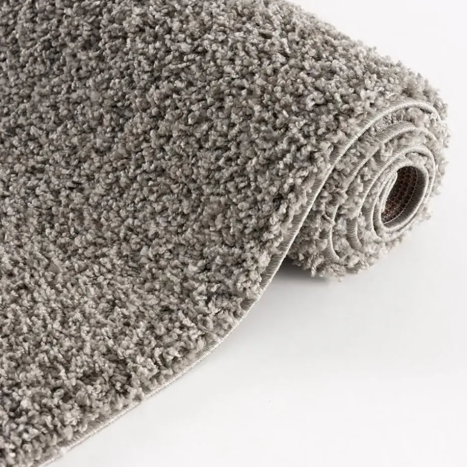 Loca Shaggy Vloerkleed Lichtgrijs Hoogpolig - 200x290 CM