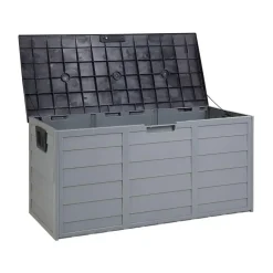 LOCARNO - Kussenbox - Grijs - 112 cm - Synthetisch materiaal