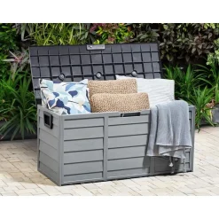 LOCARNO - Kussenbox - Grijs - 112 cm - Synthetisch materiaal