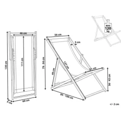 LOCRI II - Strandstoel - Wit/Beige - Polyester