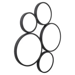 LOFT42 Bubbles Large Wandspiegel - Zwart - 82x70x3