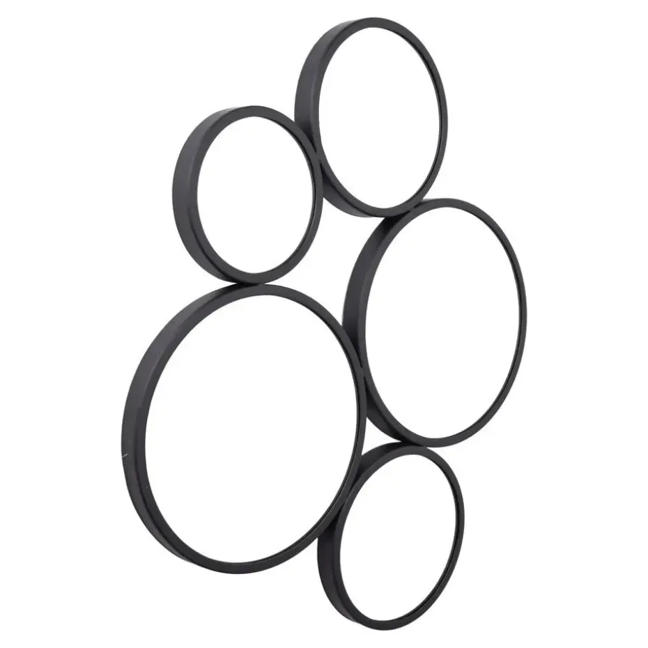 LOFT42 Bubbles Large Wandspiegel - Zwart - 82x70x3