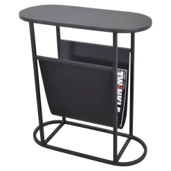 LOFT42 Frits Bijzettafel met Tijdschriften- of Krantenbak - Metaal