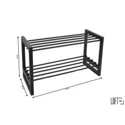 LOFT42 Hall Schoenenrek - Metaal - Zwart