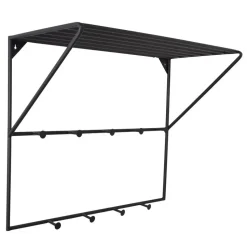 LOFT42 Jasmin Kapstok – Zwart – Metaal – 9 haken - 60x80x32