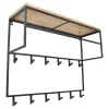 LOFT42 Jip Kapstok - 12 haken - Metaal - Zwart - 100x80x33
