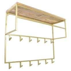 LOFT42 Jip Kapstok - 12 haken - Metaal - Goud - 100x80x33