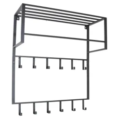 LOFT42 Kapstok Boris - Zwart – Metaal – 12 haken - 90x80x30