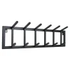 LOFT42 Kapstok Jaimy Single - Zwart – Metaal – 6 dubbele haken - 80x24x12