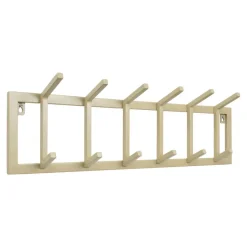 LOFT42 Kapstok Jaimy Single - Beige – Metaal – 6 dubbele haken - 80x24x12