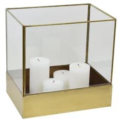 LOFT42 Liva Large Windlicht - Goud - Metaal - 30x21x30