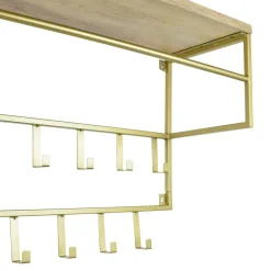LOFT42 Petri Kapstok - 15 haken - Metaal - Goud - 100x57x30