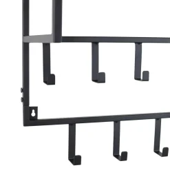 LOFT42 Petri Kapstok - 15 haken - Metaal - Zwart - 100x57x30