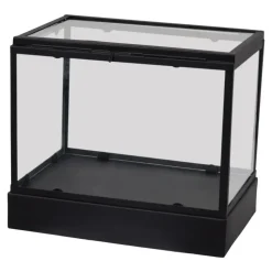 LOFT42 Showy Glazen Display Box Zwart - Metaal - (27x30x20)