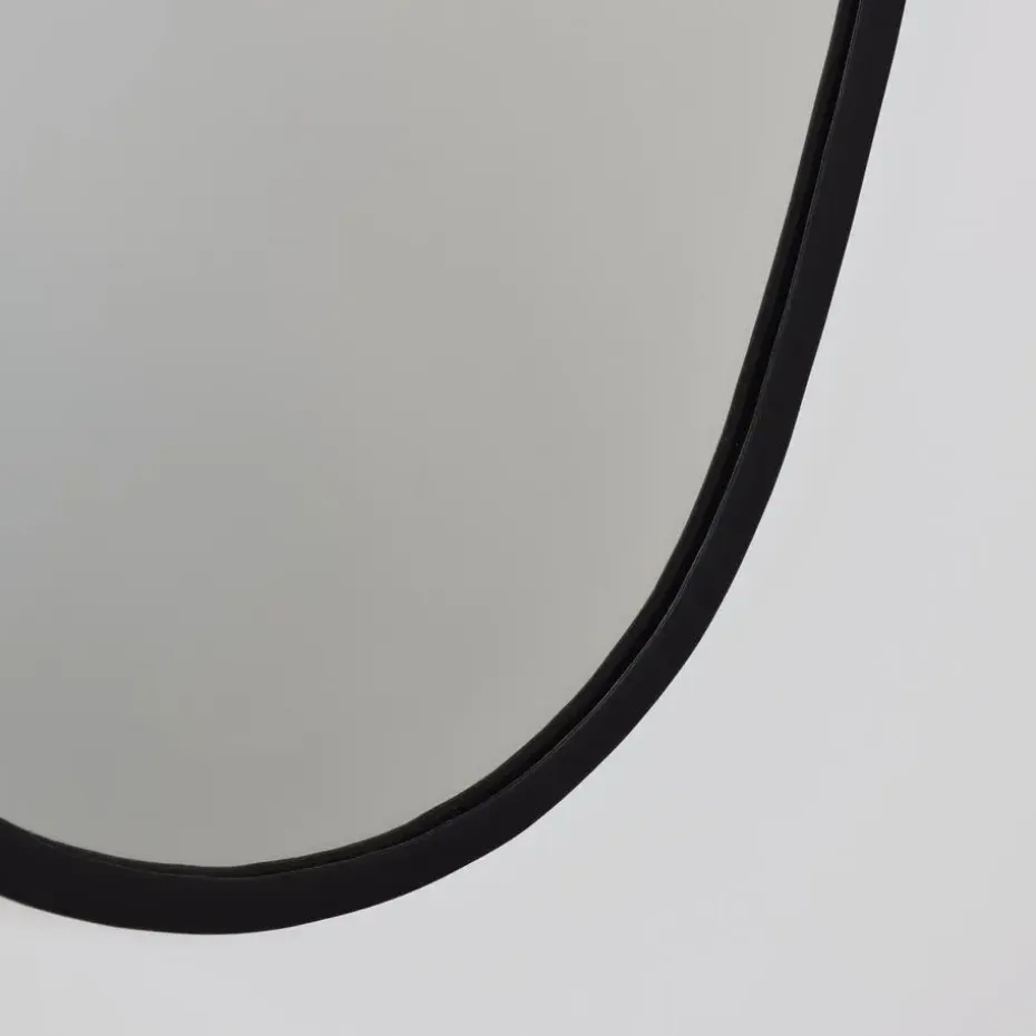 LOFT42 Spiegel Origa - Organische vorm - Metaal - Zwart - 60x40