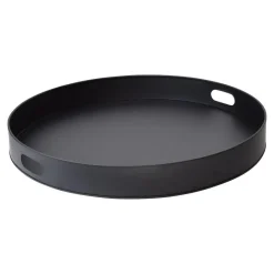 LOFT42 Tray Metalen Dienblad – Zwart – Ø60 cm