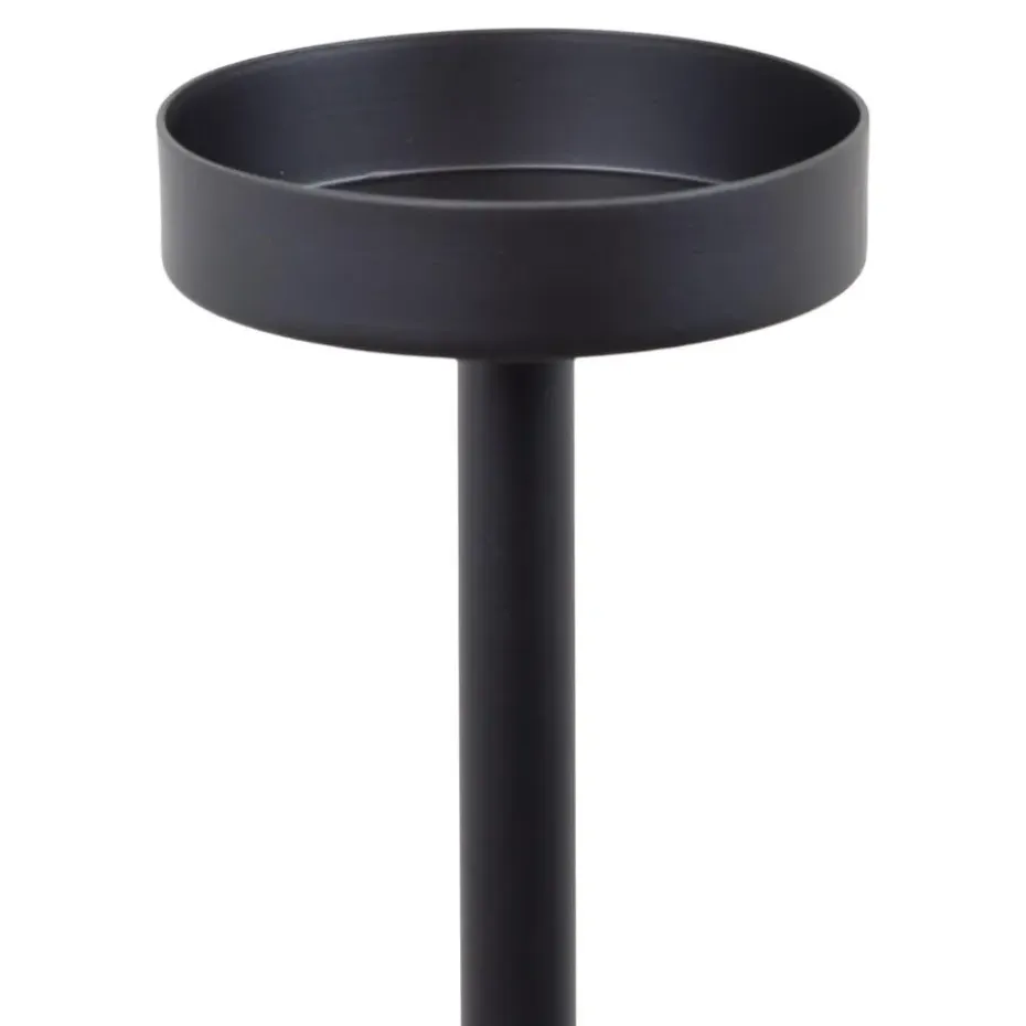 LOFT42 Vloerkandelaar Set Eve Rond - Zwart metaal