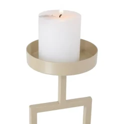 LOFT42 Vloerkandelaar Set Flame - Beige metaal