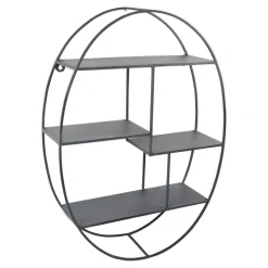 LOFT42 Wally Wandrek Ovaal - Metaal - Mat Zwart - 50x70x15