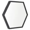 LOFT42 Wandspiegel Zeshoek Small - Zwart - 36x32