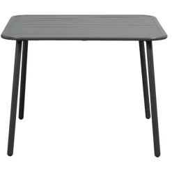 Lounge dinging tafel Paris - aluminium - 66x90x90 cm