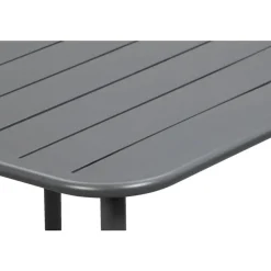 Lounge dinging tafel Paris - aluminium - 66x90x90 cm