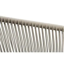 Loungebank Nant - wicker/acacia taupe - 87x170x67 cm - incl. kussens