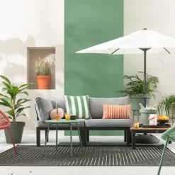 Loungestoel middenelement Ardeche - grijs - 78x72x66 cm