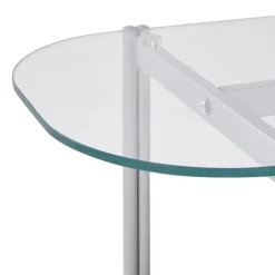 LOVELL - Sidetable - Lichtbruin/Zilver - Hout