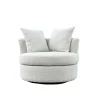 Loveseat Rond - Beige - Stof - 94x88x84cm - Thony