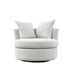 Loveseat Rond - Beige - Stof - 94x88x84cm - Thony