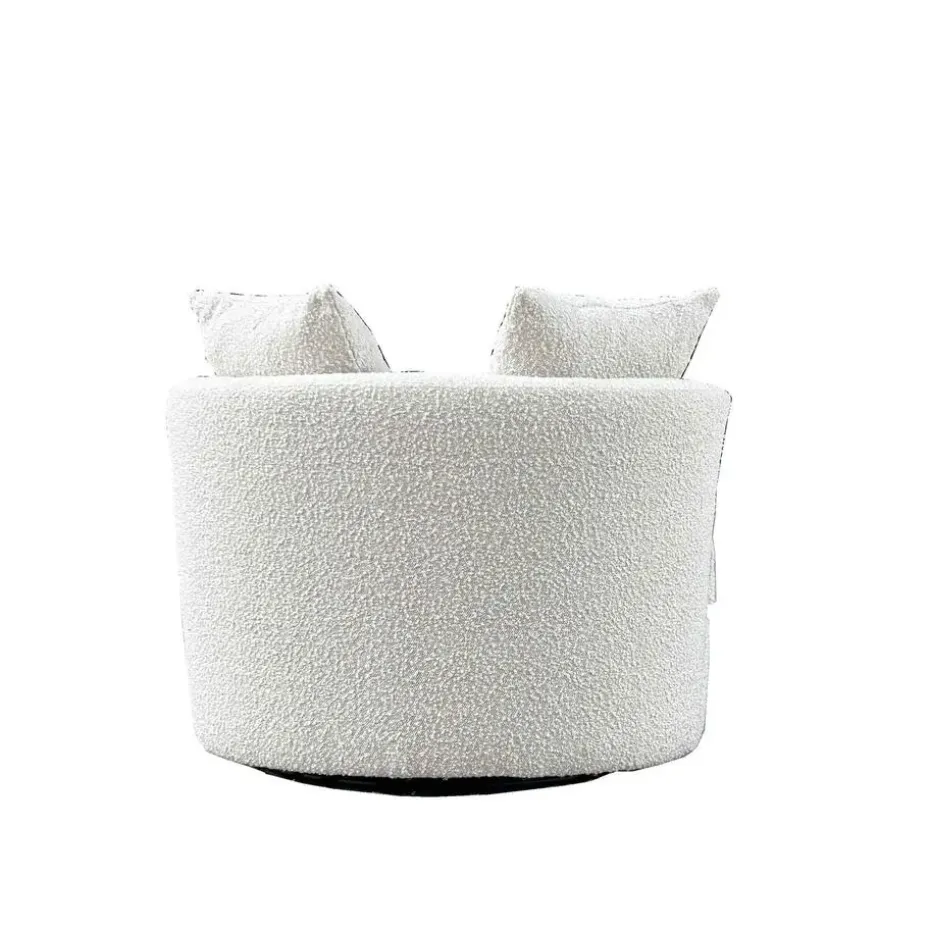 Loveseat Rond - Beige - Stof - 94x88x84cm - Thony