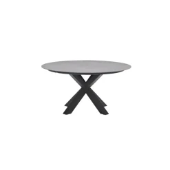 Lowland tafel - Ø150 cm - carbon black - Centostone Napoli grey