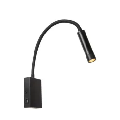 Lucide ALEC Wandspot - Zwart