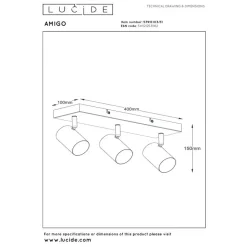Lucide AMIGO Plafondspot - Wit