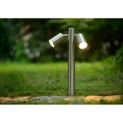 Lucide ARNE-LED Sokkellamp - Mat chroom