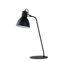 Lucide bureaulamp Shadi - zwart - Ø20 cm