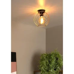 Lucide DANZA Plafonnière - Mat Goud / Messing