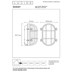 Lucide DUDLEY Wandlamp - Mat Goud / Messing