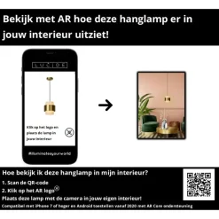 Lucide FIRMIN Hanglamp - Mat Goud / Messing