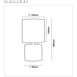Lucide GREASBY Tafellamp - Beige