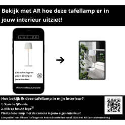 Lucide JUSTINE Tafellamp - Wit