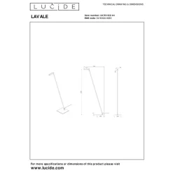 Lucide LAVALE Leeslamp - Okergeel